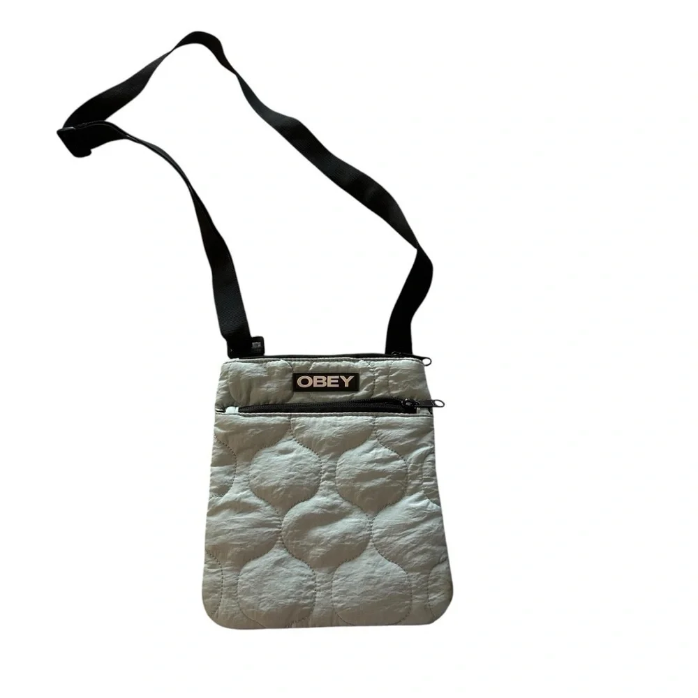 Obey women's baby blue small crossbody